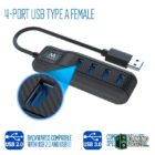 EWENT EW1138 Hub 4 Puertos USB 3.1 Gen1 (USB 3.0)