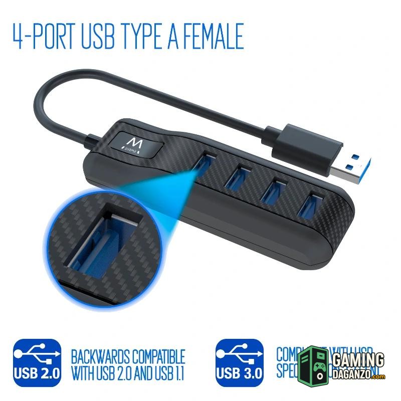 EWENT EW1138 Hub 4 Puertos USB 3.1 Gen1 (USB 3.0)