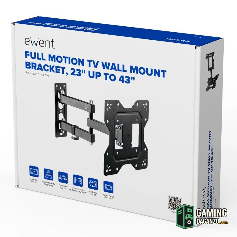 EWENT EW1522 Soporte pared TV ext 3 pivot,23 - 42"-Accesorios Imagen y Sonido-1 Gamingdaganzo.com
