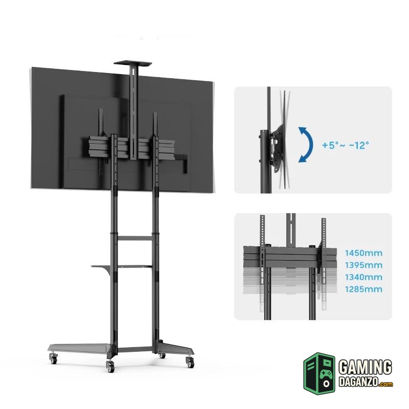 EWENT EW1539 Soporte suelo con ruedas tv 37" a 70"-Accesorios Imagen y Sonido-1 Gamingdaganzo.com