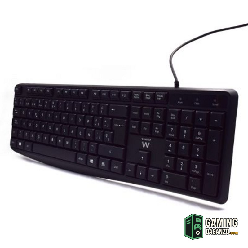 Ewent EW3001 teclado escritura silenciosa USB-Teclados y ratones-1 Gamingdaganzo.com