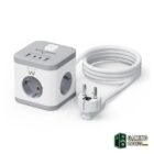 Ewent EW3863 Regleta 3 Tomas SHUCKO+2USB-A+2USB-C