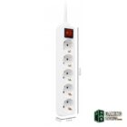EWENT EW3916  Regleta 5 Tomas / 1 interruptor 1.5m