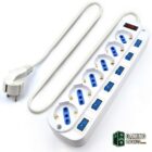 EWENT EW3932-3m Regleta 6 Tomas / 6 interruptor 3m
