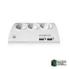 EWENT EW3935 Regleta 5 Schuko + 2 usb 2.1A