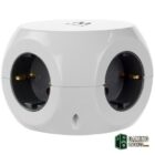 Ewent EW3939 REGLETA CUBO 3 TOMAS/3 USB BLANCO