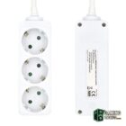 Ewent Ew3958 Regleta 3 tomas Blanco