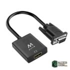EWENT EW9866 Adaptador Vga/Hdmi con Audio-Accesorios Imagen y Sonido Gamingdaganzo.com