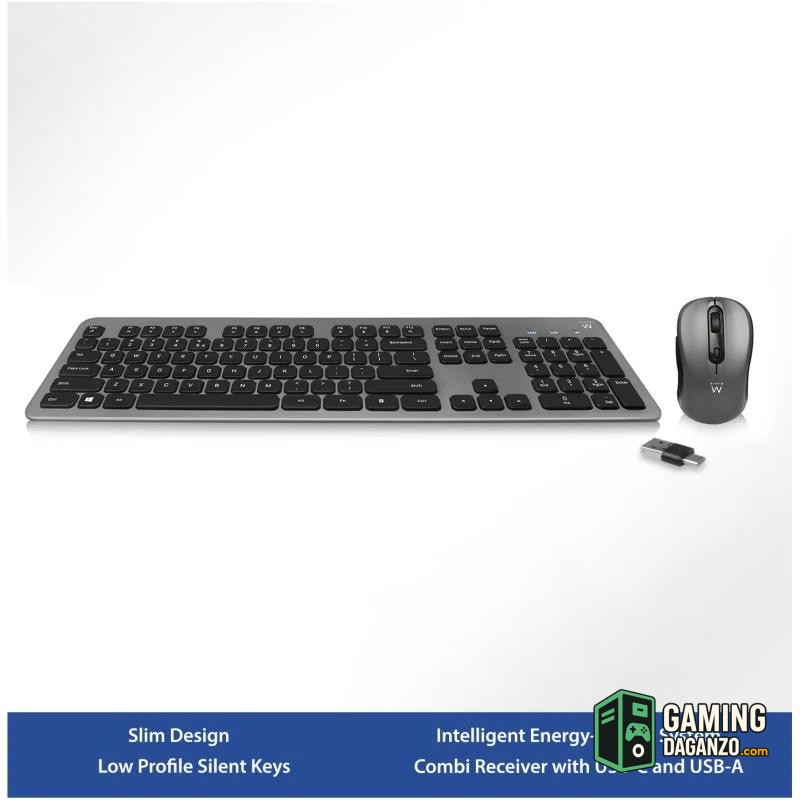 EWENT Kit Teclado +raton Ew3272 Slim-Teclados y ratones-1 Gamingdaganzo.com
