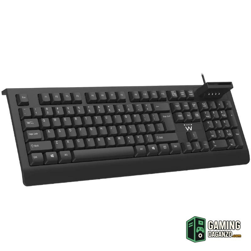 Ewent Teclado EW3286 con lector dni-Teclados y ratones-1 Gamingdaganzo.com
