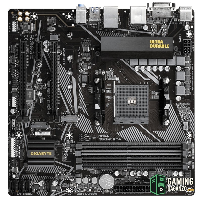 Gigabyte Placa Base B550M DS3H mATX AM4-Placas base-1 Gamingdaganzo.com
