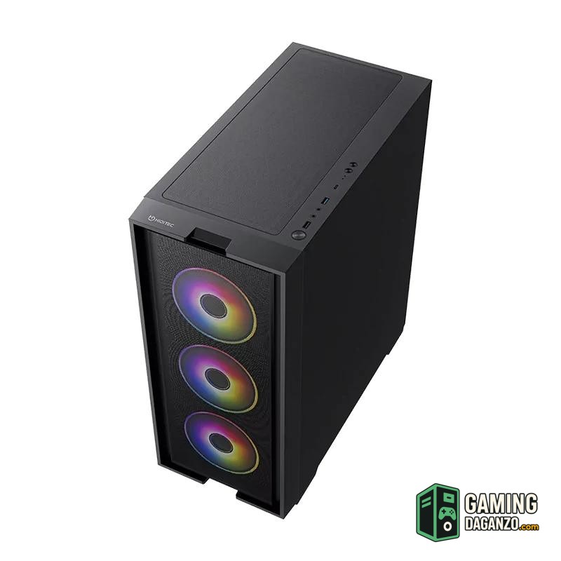 Hiditec Caja E-ATX H2 AIR ARGB BLACK-Cajas y fuentes-1 Gamingdaganzo.com