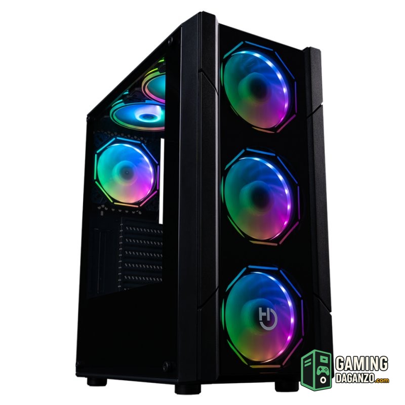 Hiditec Semitorre V30 PRO ARGB CRISTAL TEMPLADO-Cajas y fuentes-1 Gamingdaganzo.com