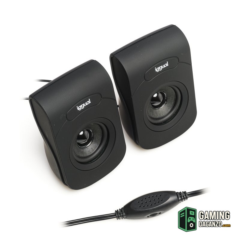 iggual Altavoces 2.0 6W mini-jack + USB-Audio-1 Gamingdaganzo.com