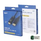iggual Cable DisplayPort (M) a HDMI (M) 4K 2metros-Accesorios Imagen y Sonido-1 Gamingdaganzo.com