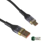 iggual Cable USB-A a tipo C 3A 100 cm trenzado LED