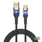 iggual Cable USB-A a tipo C 3A 100 cm trenzado LED