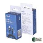 iggual Cable USB-A a tipo C 3A 180 cm trenzado