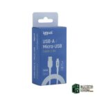 iggual cable USB-A/micro-USB 100 cm blanco