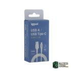 iggual cable USB-A/USB-C 100 cm blanco