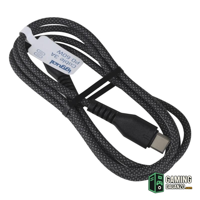 iggual Cable USB-C a tipo C 60W 3A 100 cm trenzado