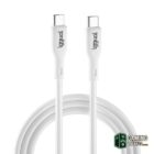 iggual Cable USB-C/USB-C 100 cm blanco Q3.0 3A