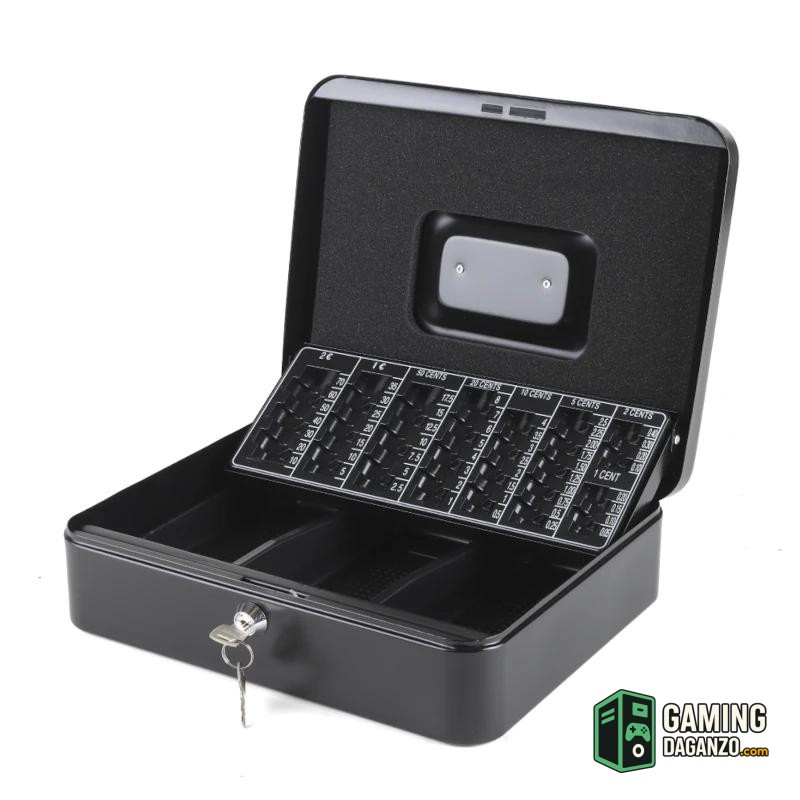 iggual Caja efectivo 3+8 30x24x9 cm IRON-TINY-Accesorios PC y TPV-1 Gamingdaganzo.com