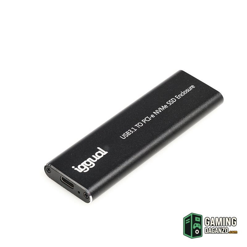 iggual Caja externa USB-C 3.1 SSD M.2 NVMe y SATA-Accesorios Almacenamiento-1 Gamingdaganzo.com