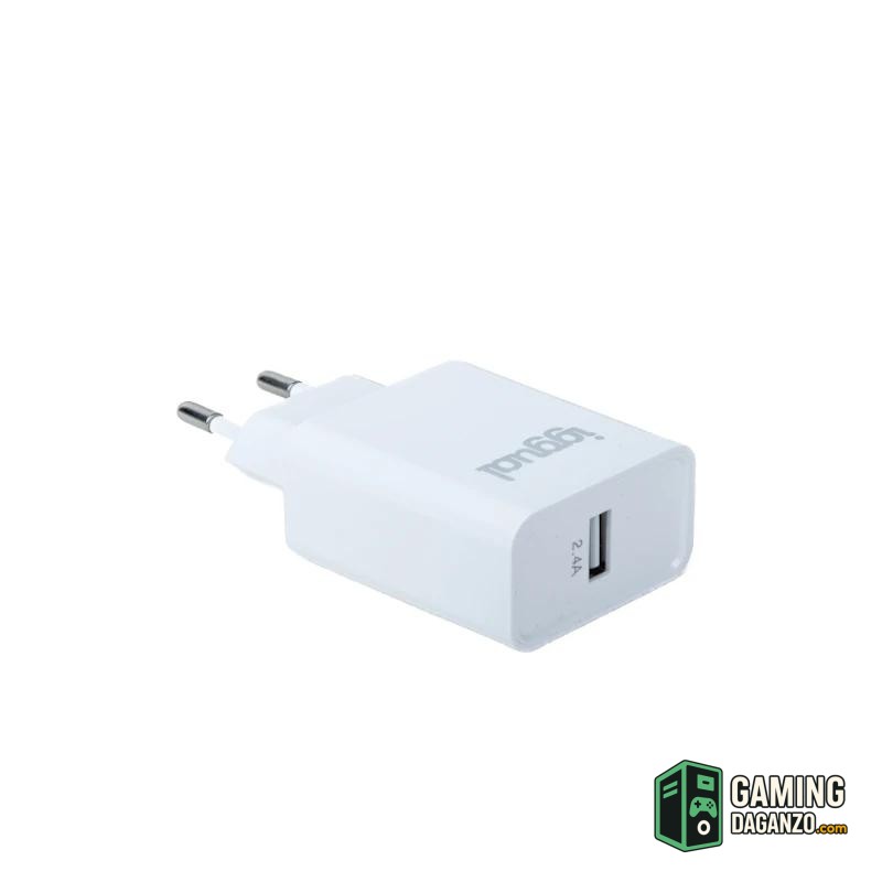 iggual Cargador de pared 1xUSB 5V/2.4A (12W)