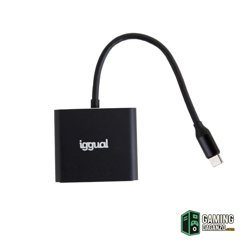 iggual Hub tipo C 3 en 1 HDMI USB3.0 PD100W