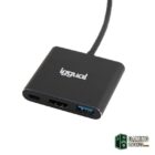iggual Hub tipo C 3 en 1 HDMI USB3.0 PD100W