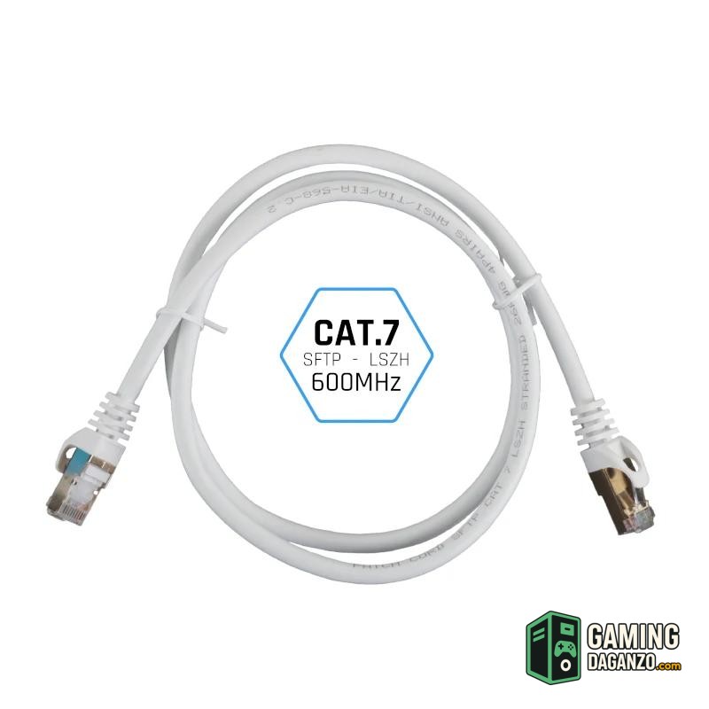 iggual Latiguillo CAT7 SFTP LSZH 15 metros blanco-Accesorios Redes-1 Gamingdaganzo.com
