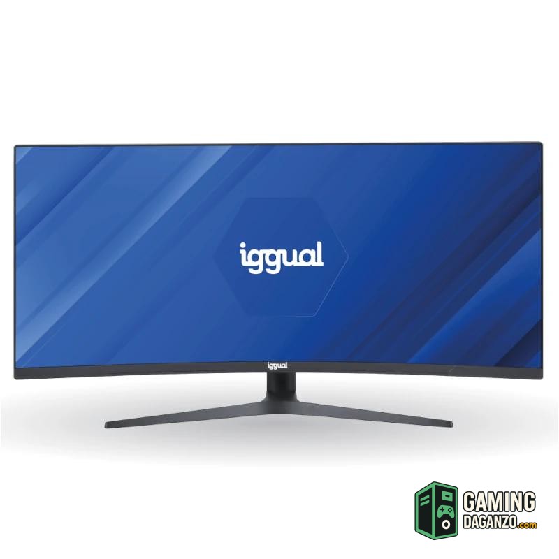 iggual Monitor 34" UWQHD 1ms 2DP 2HDMI MM AA Curvo-Monitores-1 Gamingdaganzo.com