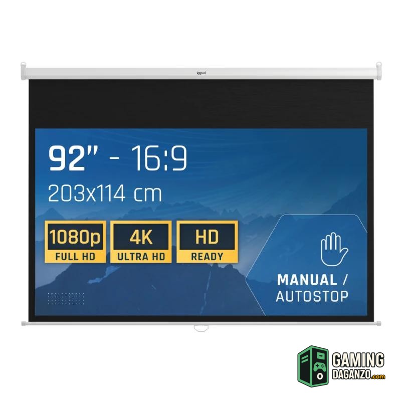 iggual Pantalla manual 16:9 92" 203x114 cm