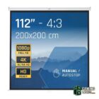 iggual Pantalla manual 4:3 112" 200x200 cm