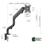 iggual SPMP01 Soporte pinza 1 monitor 17"-32" pro-Accesorios Imagen y Sonido-1 Gamingdaganzo.com