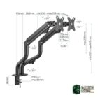 iggual SPMP02 Soporte pinza 2 monitores 17"-32"pro-Accesorios Imagen y Sonido-1 Gamingdaganzo.com