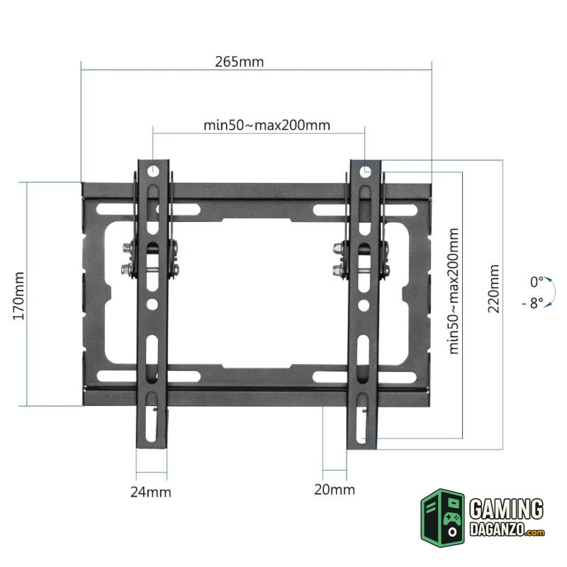 iggual SPTV12 Soporte TV pared 23"-43" 45kg Tilt-Accesorios Imagen y Sonido-1 Gamingdaganzo.com
