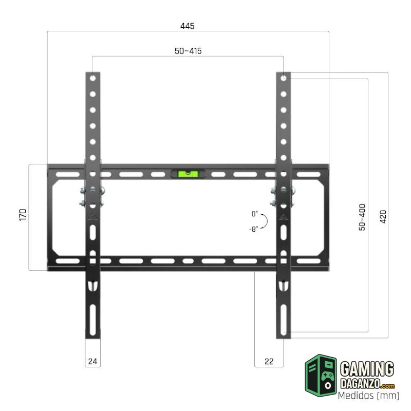 iggual SPTV15-L Soporte TV 21"-75" 45kg pared Tilt-Accesorios Imagen y Sonido-1 Gamingdaganzo.com