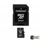 Intenso 3413490 Micro SD clase 10 64GB c/adapt-Tarjetas memoria Gamingdaganzo.com