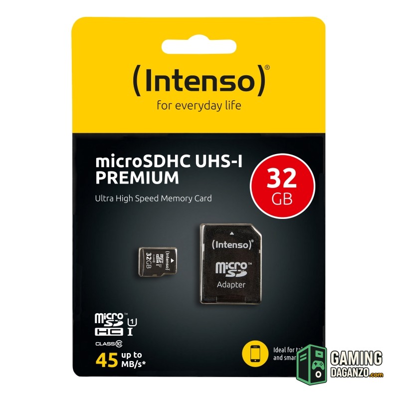 Intenso 3423480 Micro SD UHS-I Premium 32GB c/adap-Tarjetas memoria-1 Gamingdaganzo.com