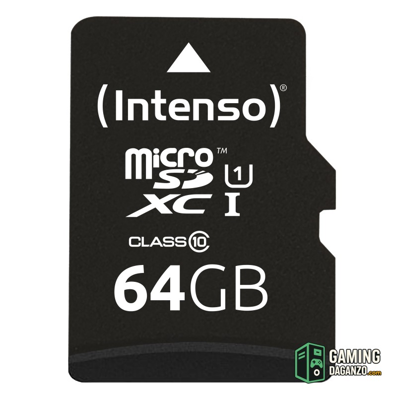 Intenso 3423490 Micro SD UHS-I Premium 64GB c/adap-Tarjetas memoria-1 Gamingdaganzo.com