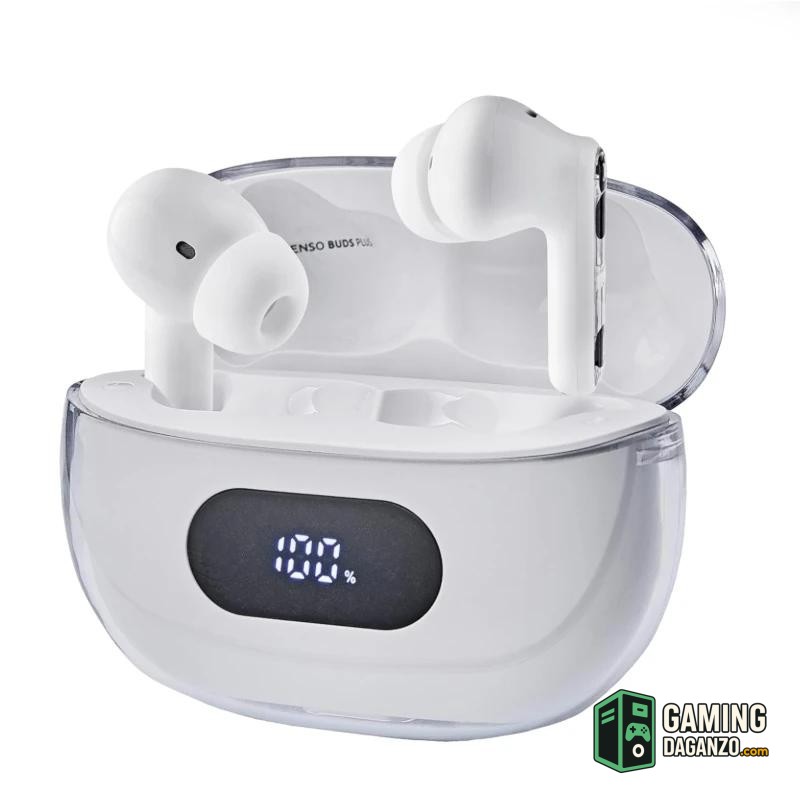 Intenso | Buds Plus Auriculares TWS ANC+ENC| Blanc-Audio-1 Gamingdaganzo.com