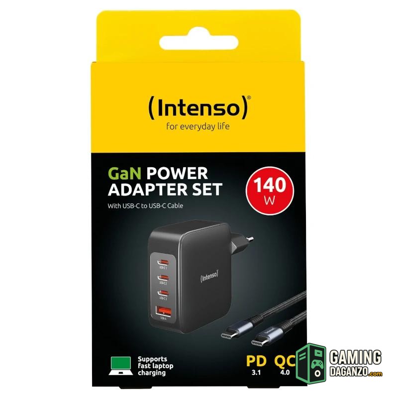 Intenso | KIT Cargador GaN W140A3C + Cable USB-C