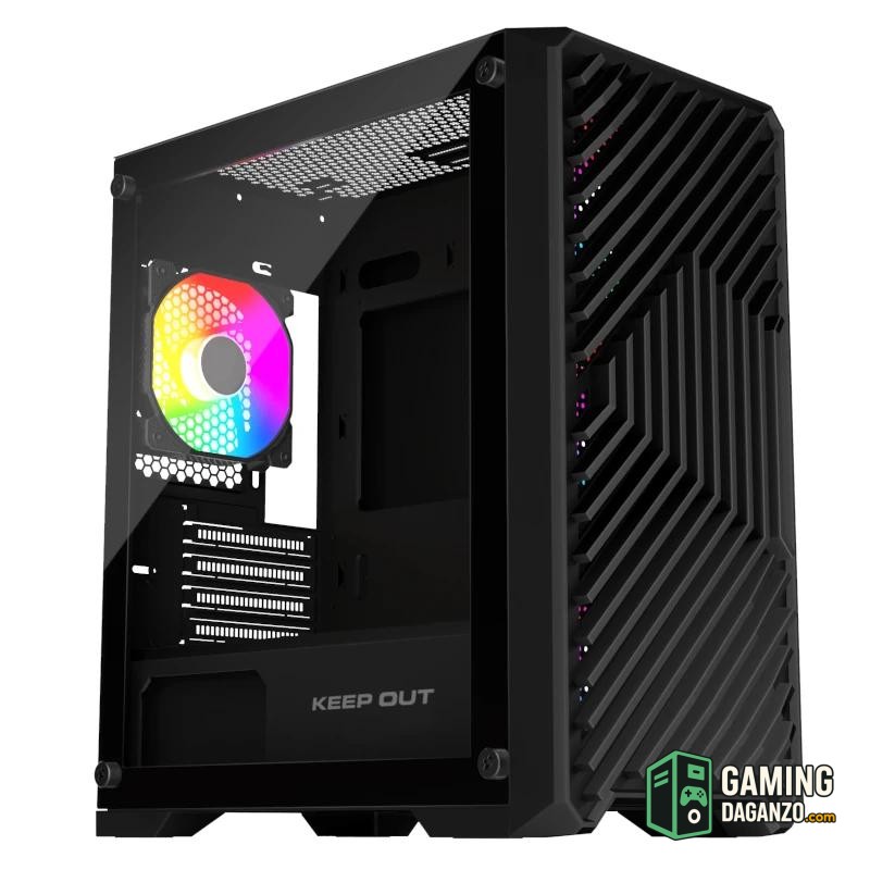 Keep Out Caja M-Atx XC-220 ARGB 4FANS Usb3.0 Black-Cajas y fuentes-1 Gamingdaganzo.com