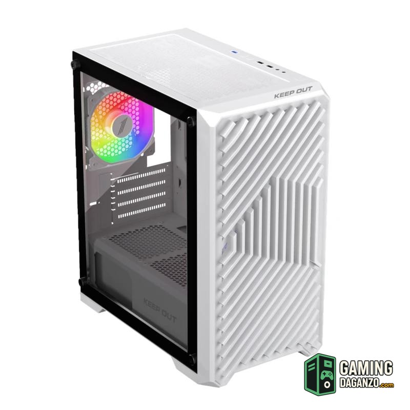 Keep Out Caja M-Atx XC-220W 4FANS Usb3.0 White-Cajas y fuentes-1 Gamingdaganzo.com