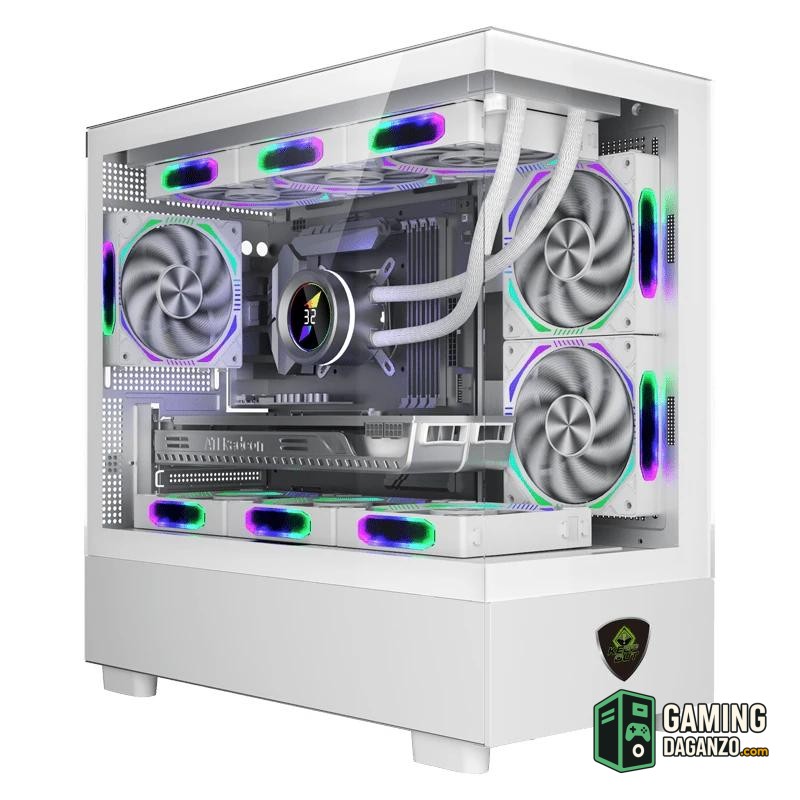 Keep Out Caja M-atx XC-301W 3FANS Usb3.0 White-Cajas y fuentes-1 Gamingdaganzo.com