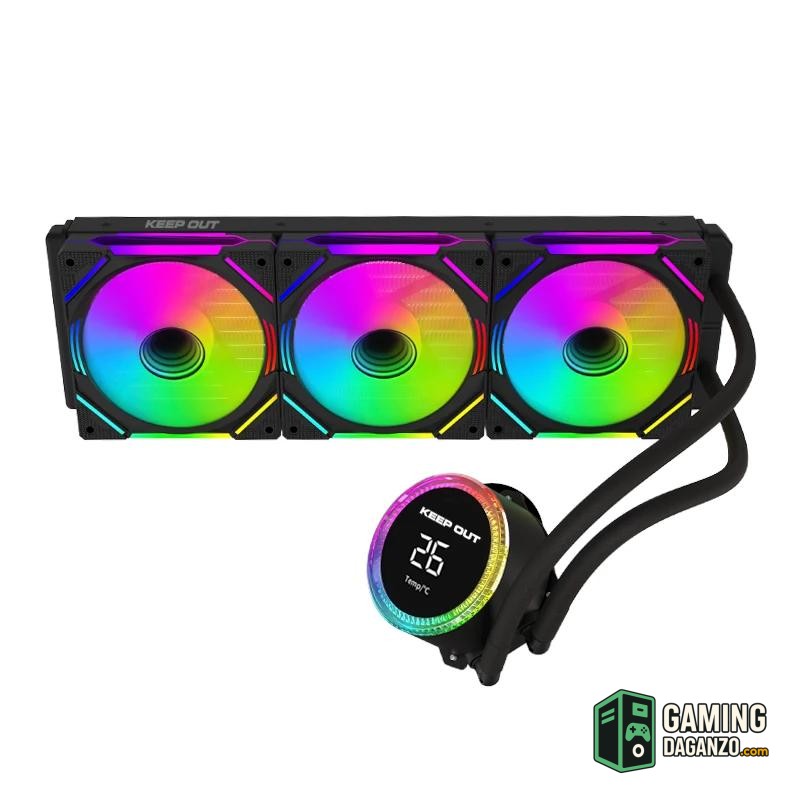 Keep out Refrig. Liquida XWC-360 PRO Display Black-Micros y ventiladores-1 Gamingdaganzo.com