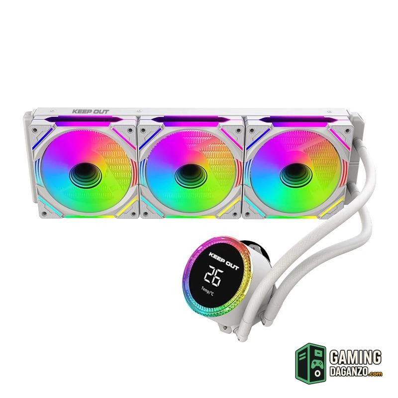 Keep out Refrig. Liquida XWC-360 PRO Display White-Micros y ventiladores-1 Gamingdaganzo.com