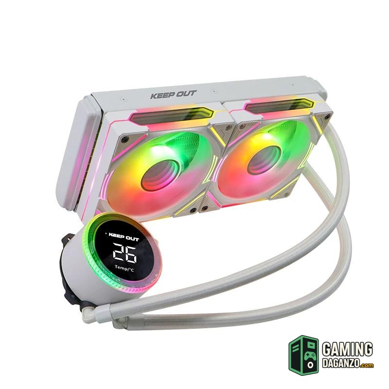 Keep Out Refriger Liquida XWC-240W PRO 240mm White-Micros y ventiladores-1 Gamingdaganzo.com